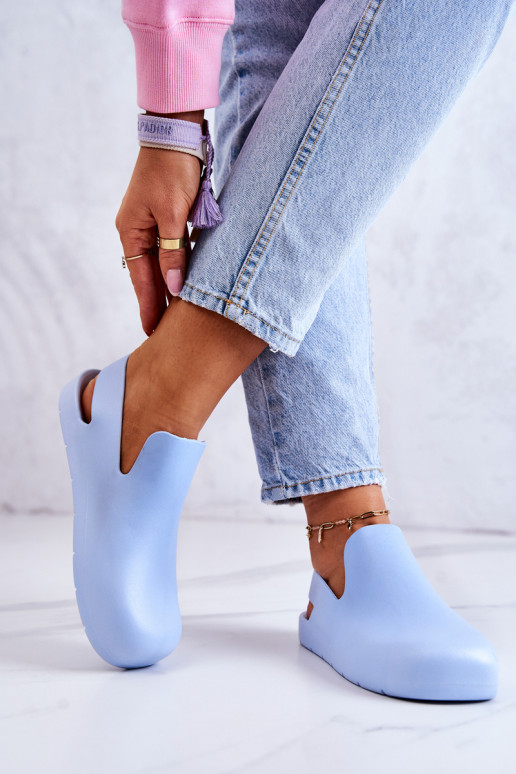 Módní gumové dřeváky modrá Meriko