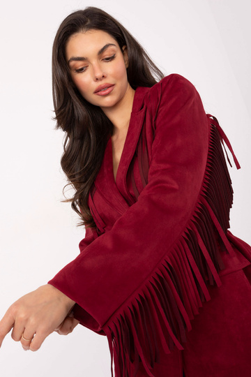 Dlouhý červený kabát 2