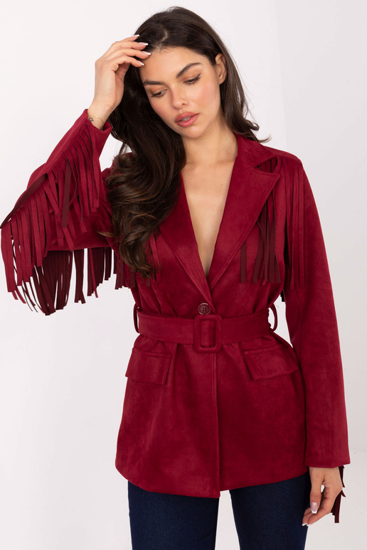 Dlouhý červený kabát