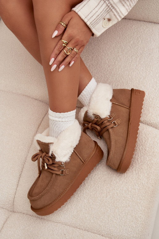 Sněhule  Z Naturalnego Zamszu D.Franklin DFSH375006 Camel