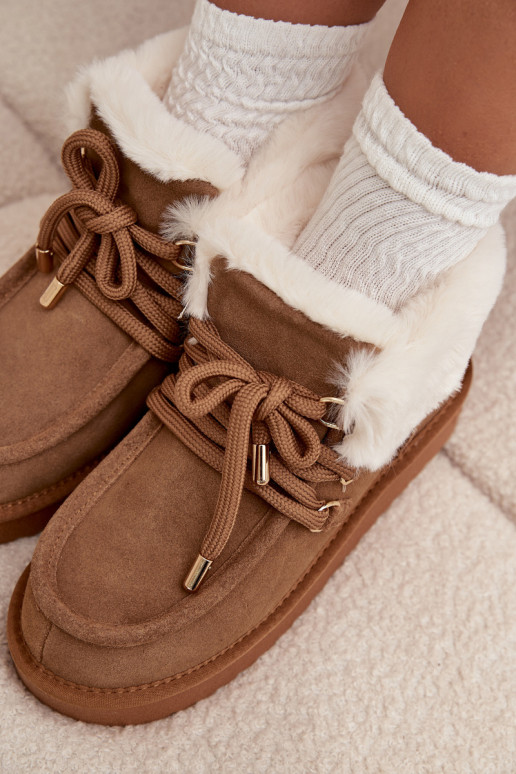 Sněhule  Z Naturalnego Zamszu D.Franklin DFSH375006 Camel