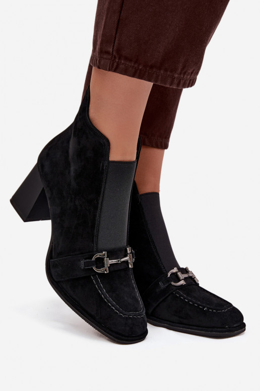 Dámské podpatky Z Naturalnego Zamszu s podpatky Artiker 57C0124 Černé