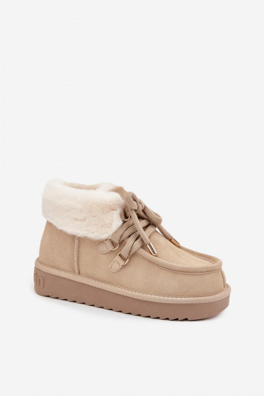 Sněhule  Z Naturalnego Zamszu D.Franklin DFSH375006 slonová kost