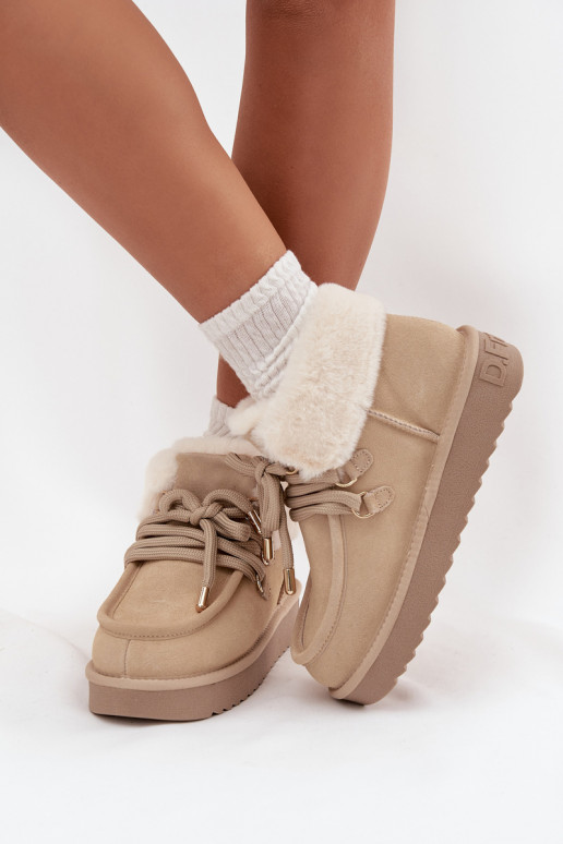 Sněhule  Z Naturalnego Zamszu D.Franklin DFSH375006 slonová kost