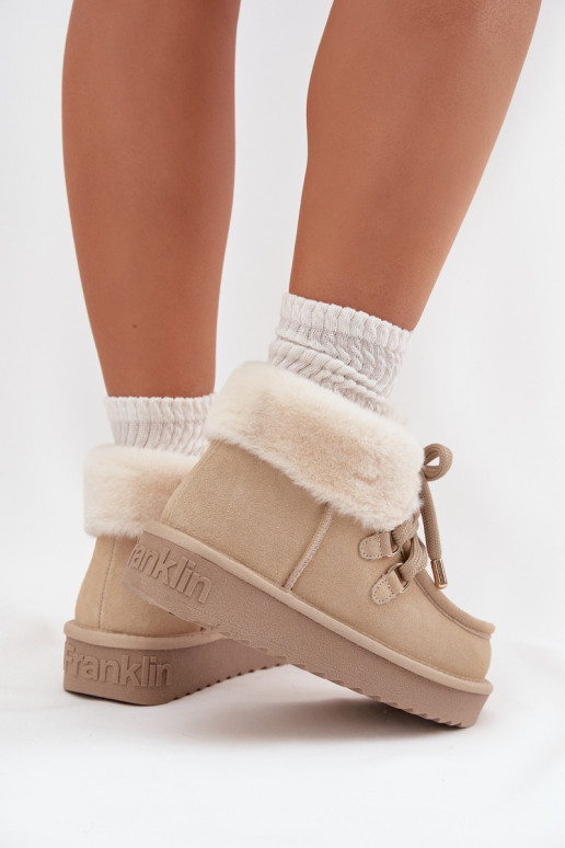 Sněhule  Z Naturalnego Zamszu D.Franklin DFSH375006 slonová kost