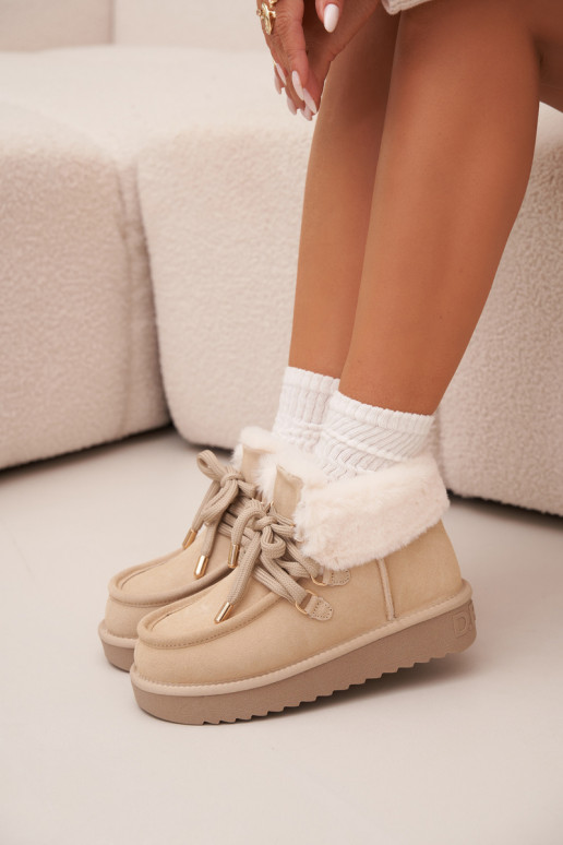 Sněhule  Z Naturalnego Zamszu D.Franklin DFSH375006 slonová kost