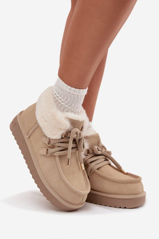 Sněhule  Z Naturalnego Zamszu D.Franklin DFSH375006 slonová kost