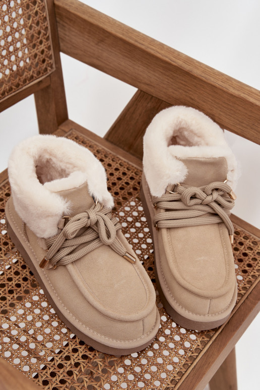 Sněhule  Z Naturalnego Zamszu D.Franklin DFSH375006 slonová kost