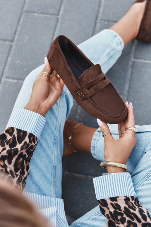 mokasíny Dámské mokasíny Ploché boty tmavě hnědá Soreline mokasíny Dámské mokasíny Ploché boty tmavě hnědá Soreline