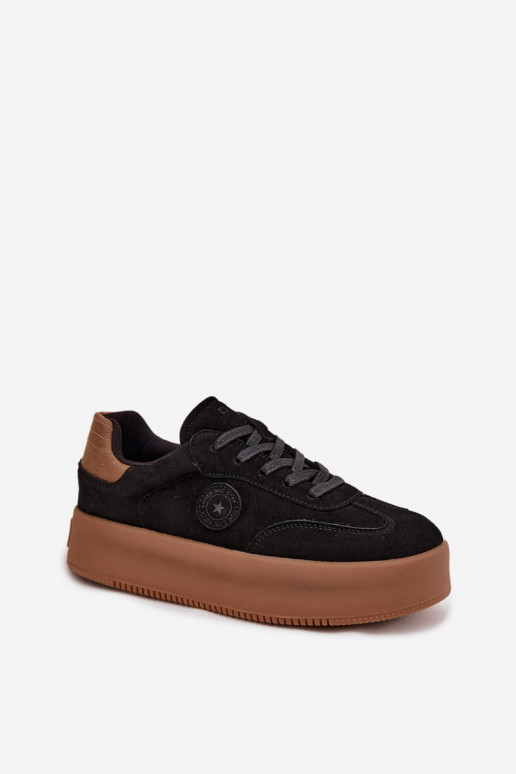 Tenisky  s platformou Big Star SS274761 Černé Tenisky  s platformou Big Star SS274761 Černé