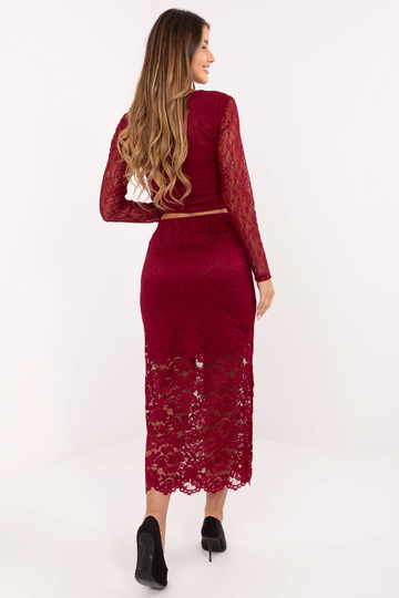 Sukně MI SD G9137 bordó 2