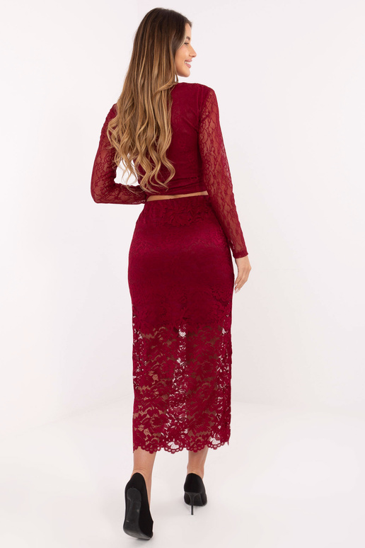 Sukně MI SD G9137 bordó