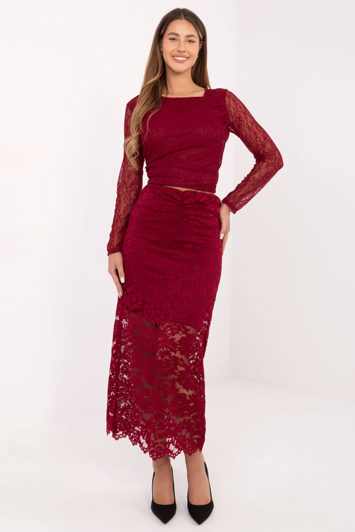 Sukně MI SD G9137 bordó