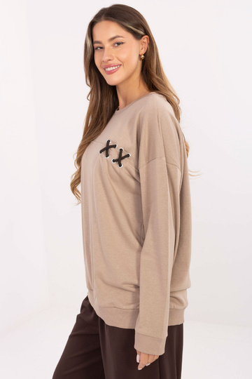 Bunda tmavě pískové barvy 2