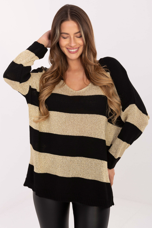 Svetr černo-zlatý