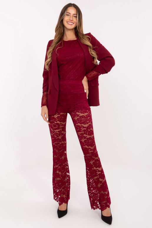 Kalhoty MI SP bordó