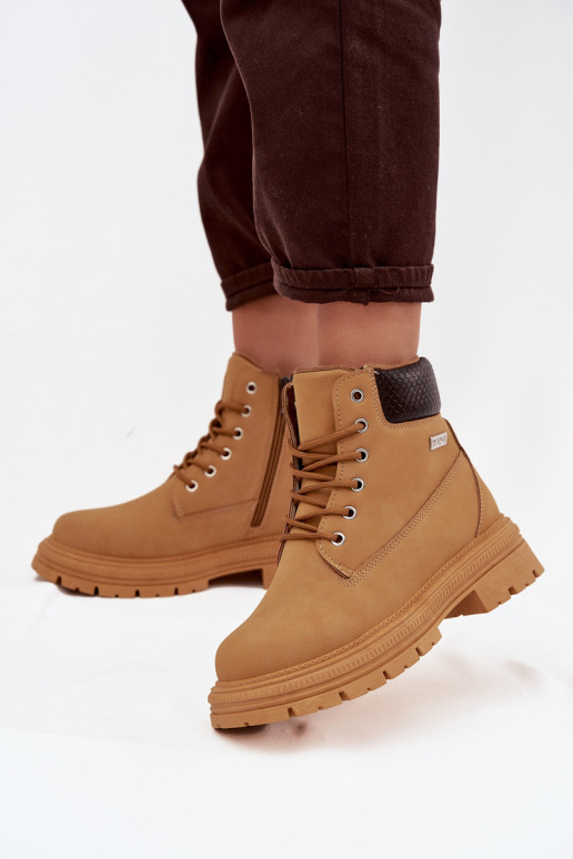 zateplené boty   hnědáSelinda