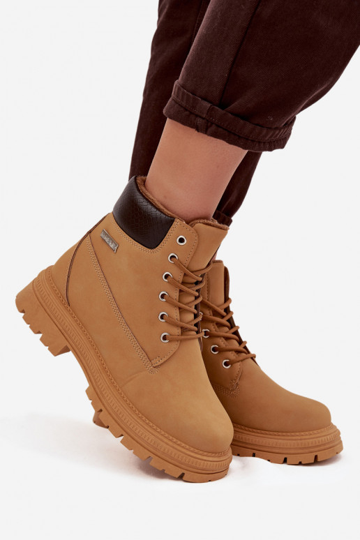 zateplené boty   hnědáSelinda