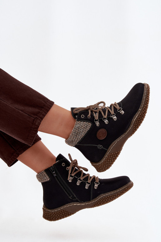 zateplené Dřeváky boty  Černé Zenaya