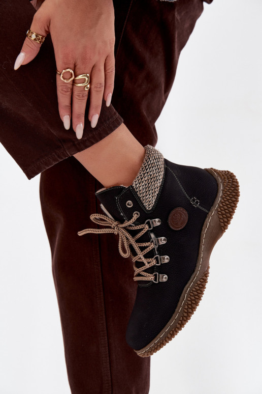 zateplené Dřeváky boty  Černé Zenaya