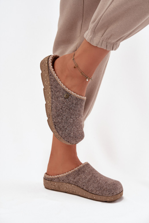 boty domácí Pantofle  Inblu ED000031 béžové