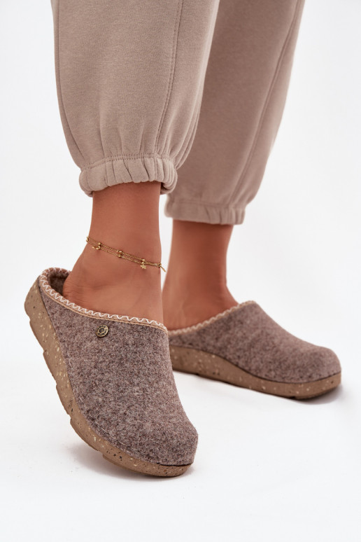 boty domácí Pantofle  Inblu ED000031 béžové