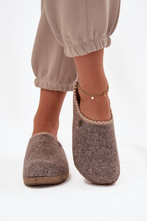 boty domácí Pantofle  Inblu ED000031 béžové