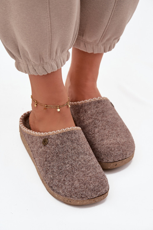 boty domácí Pantofle  Inblu ED000031 béžové