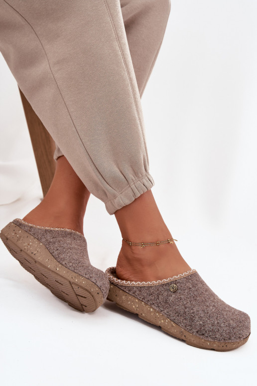 boty domácí Pantofle  Inblu ED000031 béžové