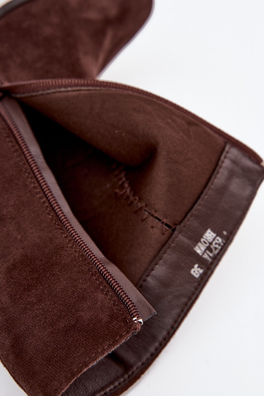 Dámské podpatky Z z eko semišeu Czekoladowe Inessa Dámské podpatky Z z eko semišeu Czekoladowe Inessa