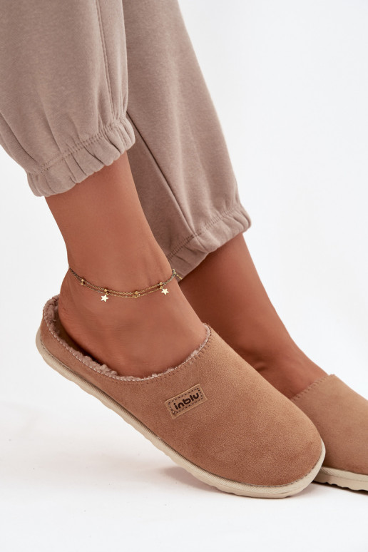 Pantofle  boty domácí Inblu CS000045 Camel