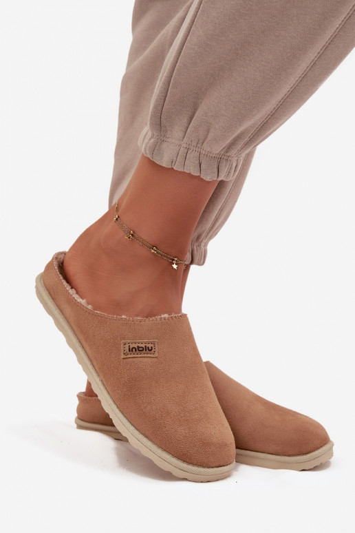 Pantofle  boty domácí Inblu CS000045 Camel