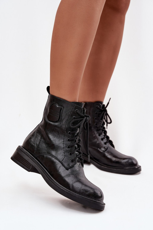 Dřeváky Dámské boty   Detalem  K7180-01 Černé