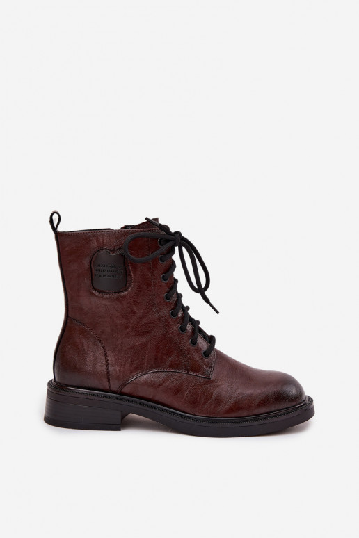 Dřeváky Dámské boty   Detalem  K7180-01 hnědá