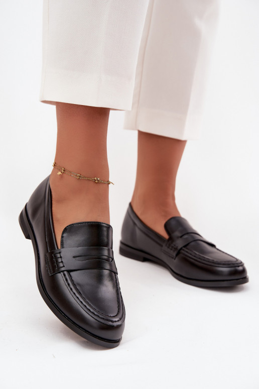 mokasíny mokasíny  z ekologické kůže Černé Bessina