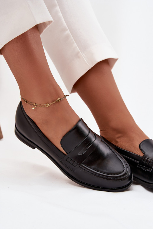 mokasíny mokasíny  z ekologické kůže Černé Bessina