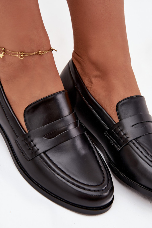 mokasíny mokasíny  z ekologické kůže Černé Bessina