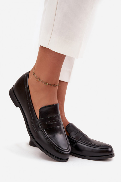 mokasíny mokasíny  z ekologické kůže Černé Bessina