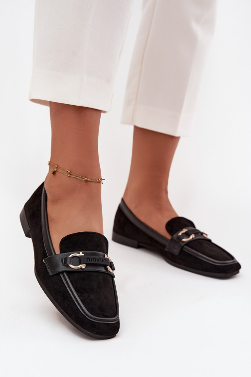 mokasíny mokasíny    Černé Evelora