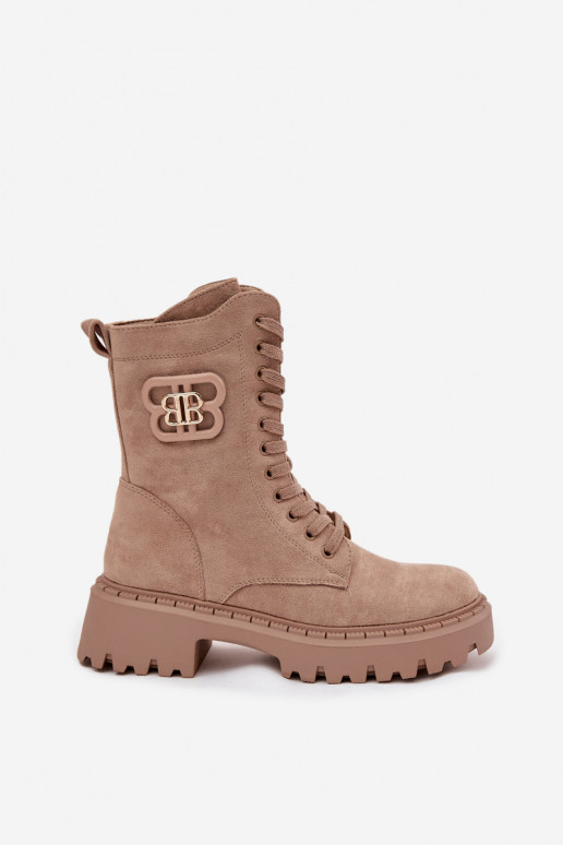 Dřeváky Wokrery    zateplené béžové Kalindra