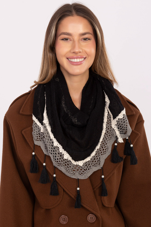 Šátek AT CH ENEC černý