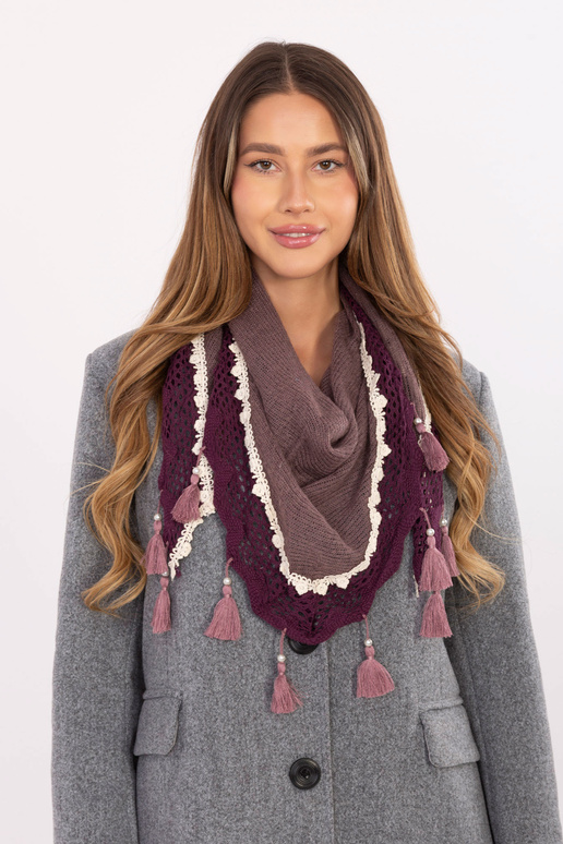 Šátek AT CH ENEC fialový