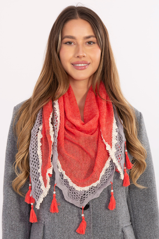 Šátek AT CH ENEC korálový