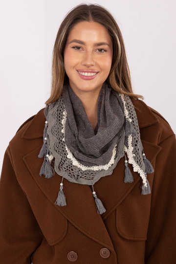 Šála AT CH ENEC tmavě šedá