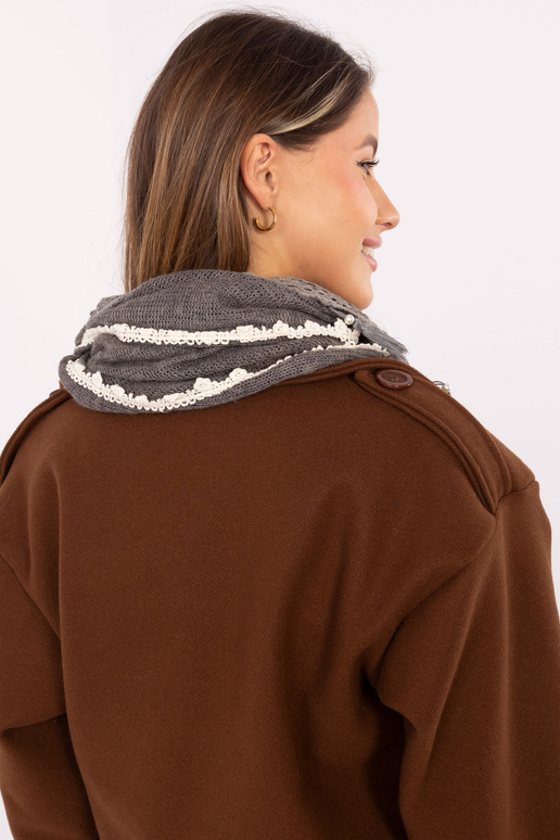 Šála AT CH ENEC tmavě šedá