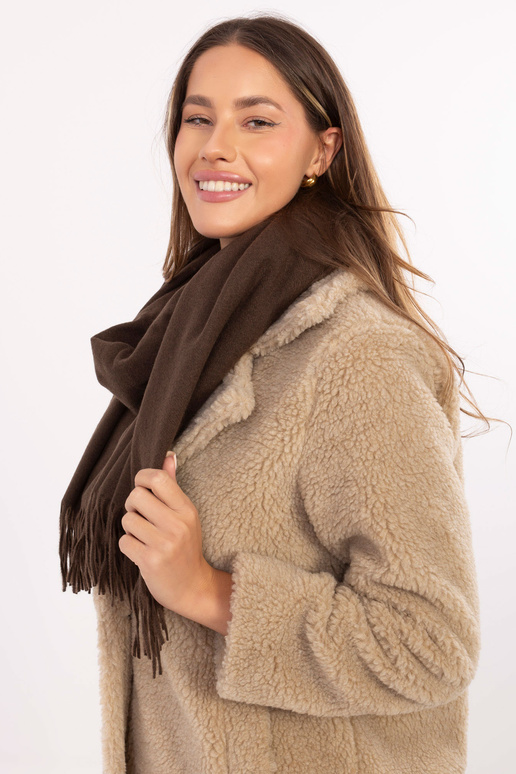 Šála tmavě hnědá