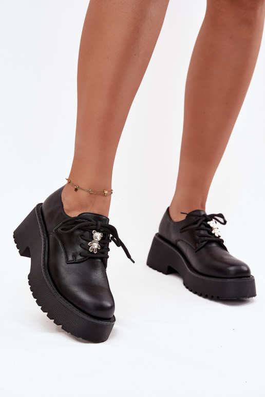 boty  Z Przypinką Eko  Černé Laurea