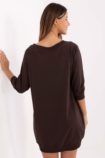 Šaty tmavě hnědé 2