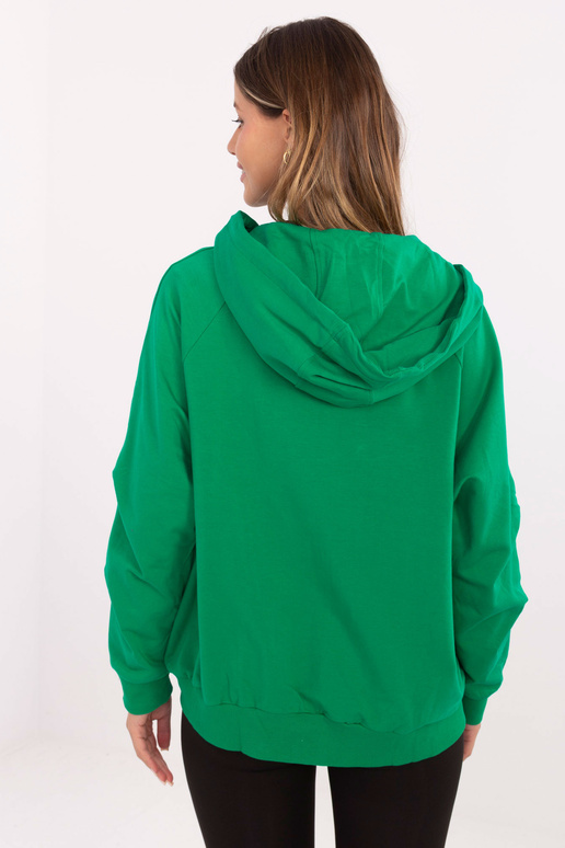 Zelená volnočasová blůza