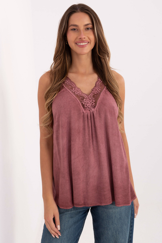 Top tmavě růžový MI TP